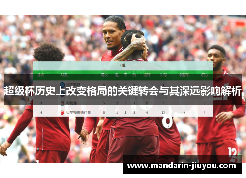 超级杯历史上改变格局的关键转会与其深远影响解析 超级杯历史上改变格局的关键转会与其深远影响解析